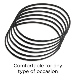Foto 3 | Headwrap Goody Para Cabello Fino, Plano Y Angosto, Negro (paquete De 6) - Venta Internacional.