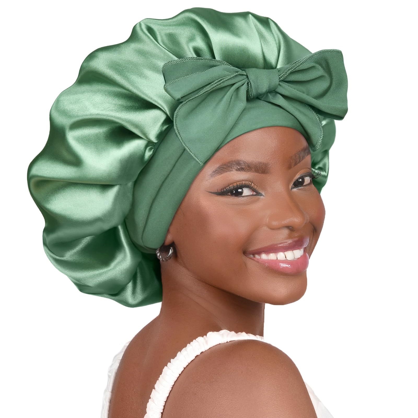 Foto 1 | Gorro De Satén Yanibest Para Dormir Con Forro De Seda Para Mujer - Venta Internacional.