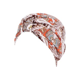 Foto 1 | Gorro Con Turbante Huoguo India Musulmán Floral De Algodón Para Mujer - Venta Internacional.