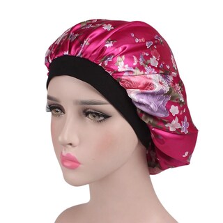 Foto 2 | Gorro Para Dormir Huoguo Diadema Satinada Con Estampado Floral Y Ala Ancha Para Mujer - Venta Internacional.