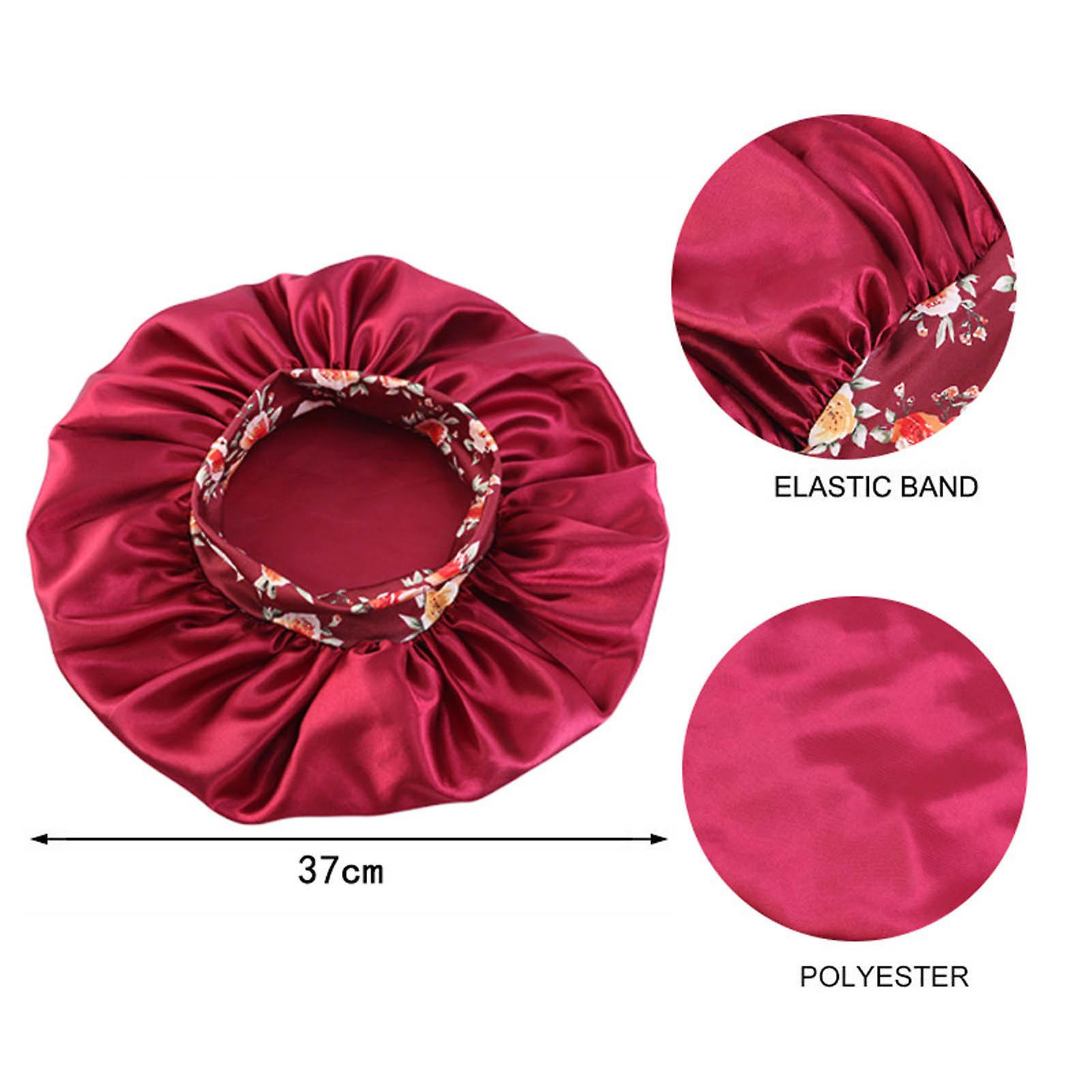 Foto 6 pulgar | Gorro De Dormir Para Quimioterapia Con Estampado Satinado Y Ala Ancha - Venta Internacional.