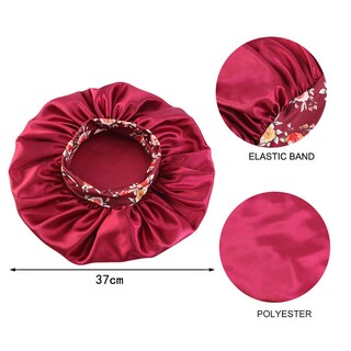Foto 5 | Gorro De Dormir Para Quimioterapia Con Estampado Satinado Y Ala Ancha - Venta Internacional.