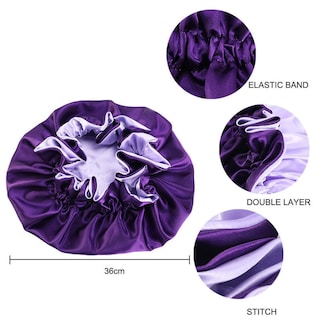 Foto 2 | Set De 3 Gorros De Satén Para Cabello Rizado Reversibles - Venta Internacional.