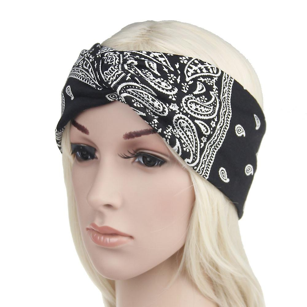 Foto 3 pulgar | Diadema Huoguo Diadema Elástica Con Estampado Floral Para Mujer  Yoga Y Deporte - Venta Internacional.