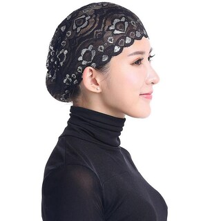 Foto 1 | Gorro Con Forma De Hiyab Encaje Diseño Ninja Pañuelo Cabeza Cubierta Islámica - Venta Internacional.