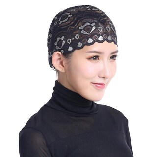 Foto 2 | Gorro Con Forma De Hiyab Encaje Diseño Ninja Pañuelo Cabeza Cubierta Islámica - Venta Internacional.