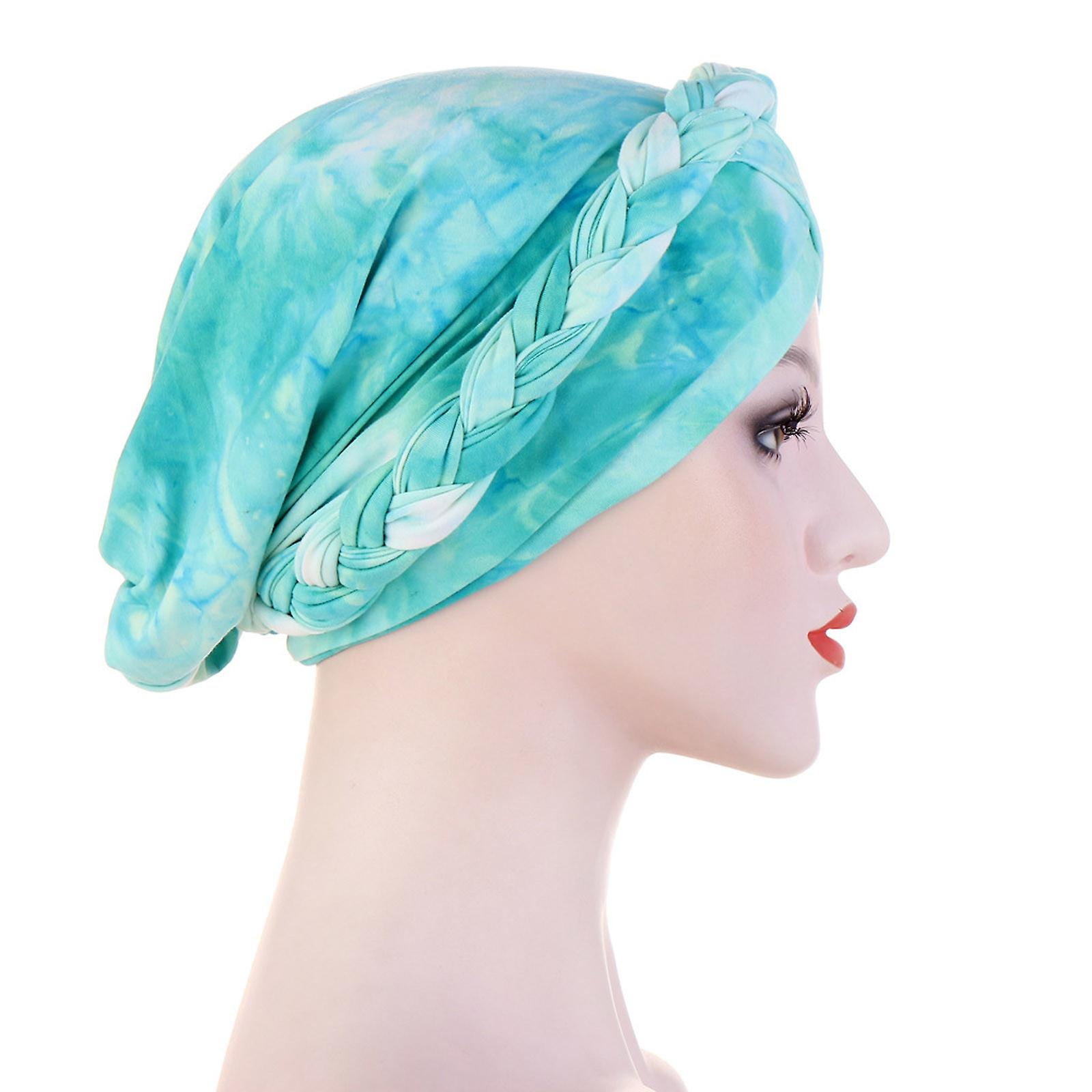 Foto 2 | Sombrero Huoguo  India  Trenzado Anudado  Musulmán  Con Volantes  Quimio  Para Mujer - Venta Internacional.