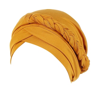 Foto 1 | Gorro Huoguo Para Mujer Trenzado Liso Indio Con Volantes Con Volantes Quimio - Venta Internacional.