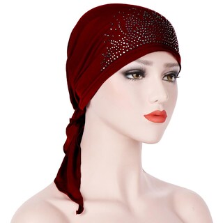 Foto 2 | Gorro Turbante Huoguo India Muslim De Algodón Elástico Para Mujer - Venta Internacional.