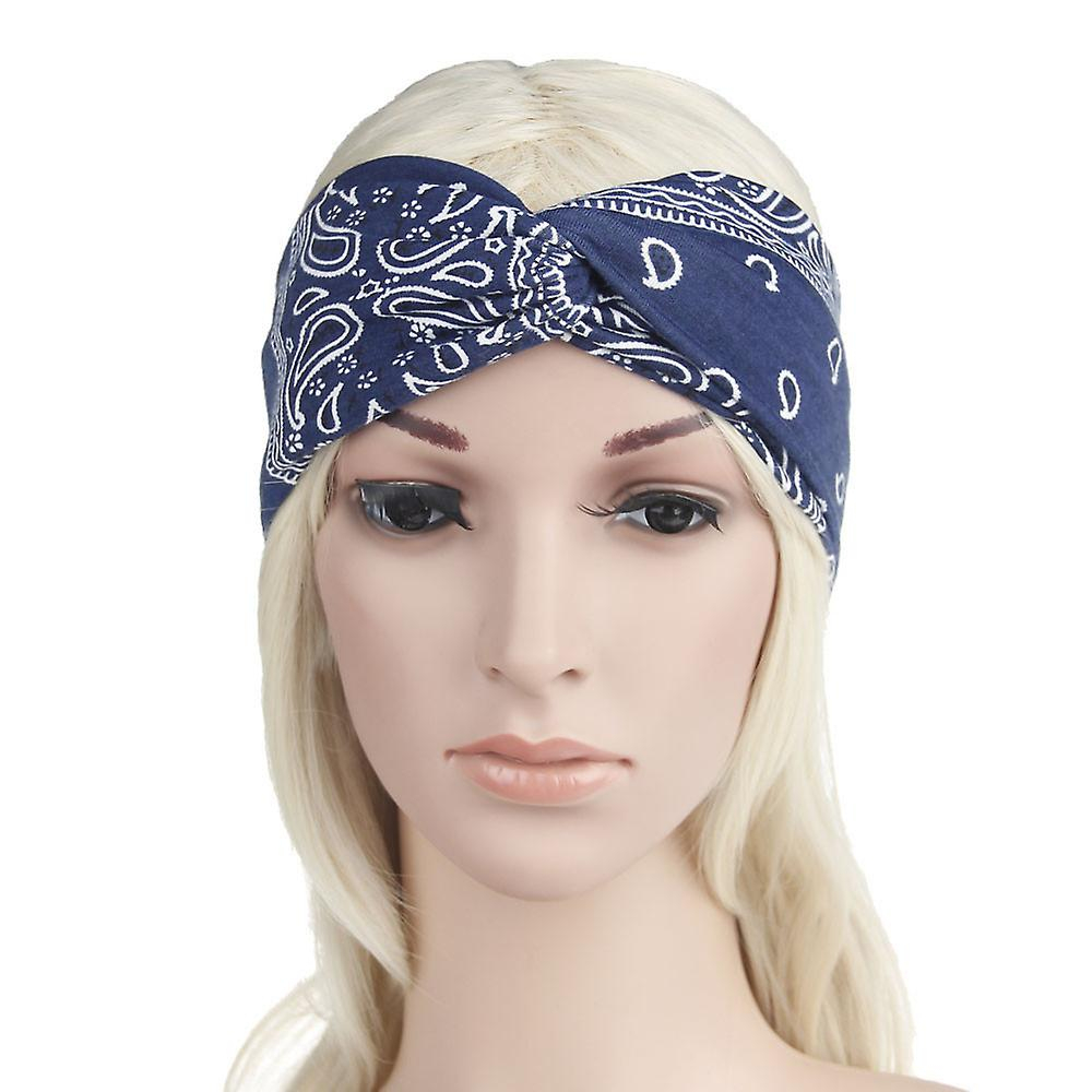 Foto 4 pulgar | Diadema Huoguo Diadema Elástica Con Estampado Floral Para Mujer  Yoga Y Deporte - Venta Internacional.