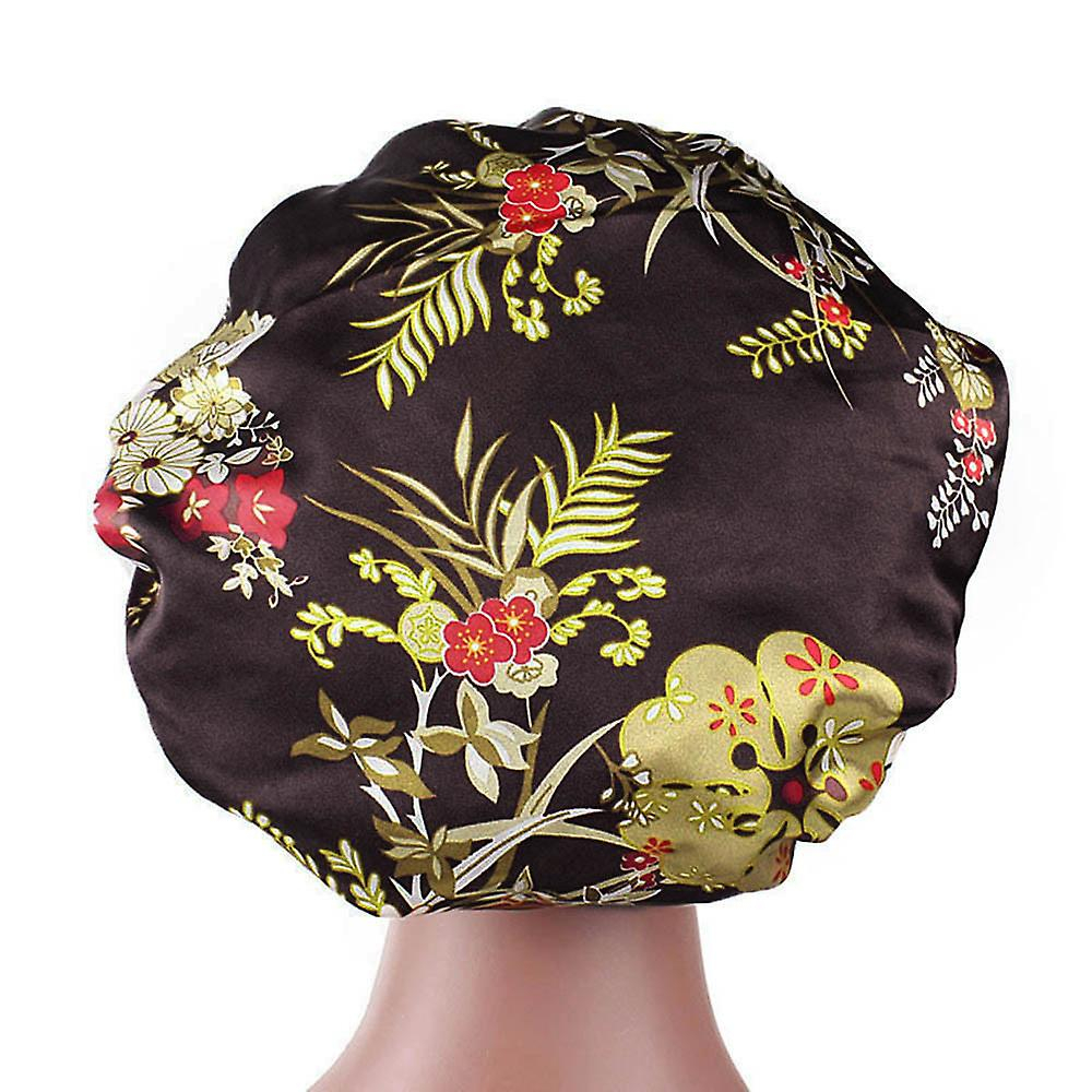 Foto 2 pulgar | Gorro De Dormir Para Quimioterapia Con Estampado Satinado Y Ala Ancha - Venta Internacional.