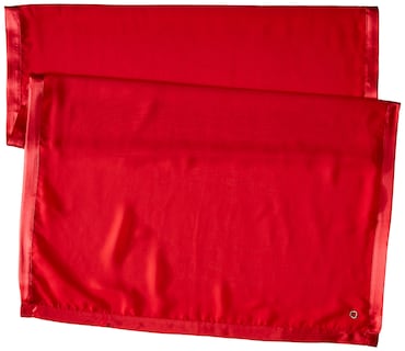 Foto 2 | Bufanda Calvin Klein Para Mujer Con Borde Satinado En Chifón Rojo - Venta Internacional.