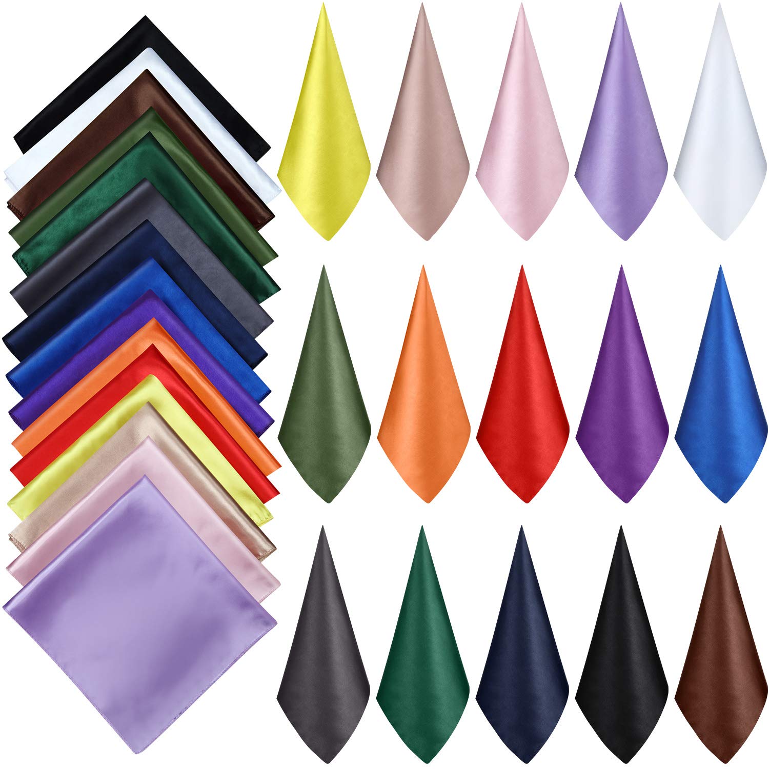 Foto 1 | Bufanda Satinior Para Mujer  Cuello Cuadrado  15 Piezas  Colores Mezclados - Venta Internacional.