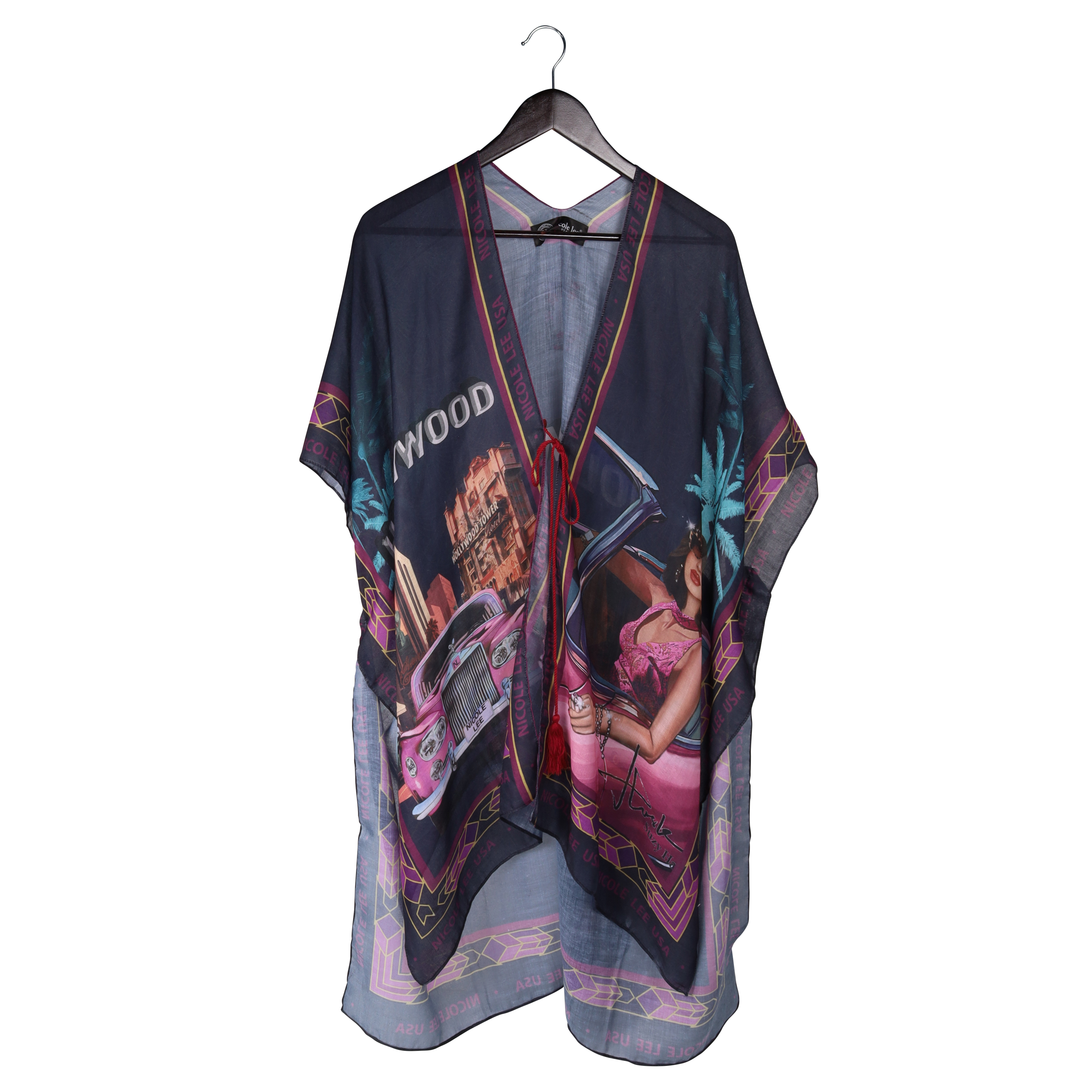 Kimono Ligero De Nicole Lee Estampado Hollywood Dr