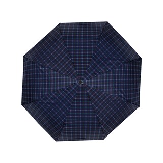 Foto 3 | Paraguas Sombrilla Importadora La Merced Semiautomática Escocesa Azul Cinco Doble Tela