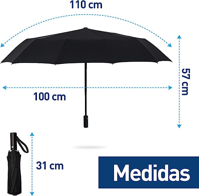 Foto 2 | Paraguas Bluelander CBHH-0110 color Negro