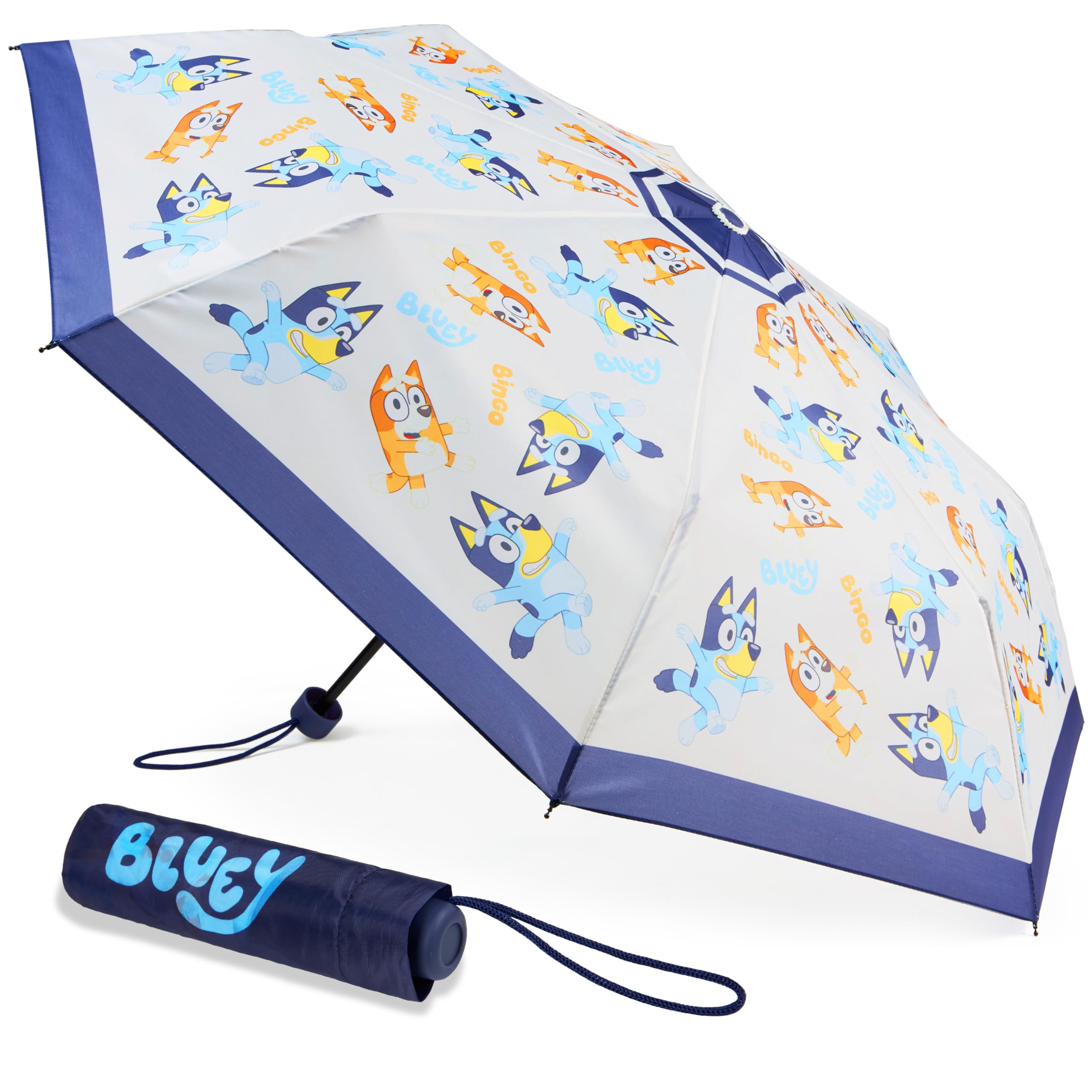 Foto 1 | Paraguas Bluey Kids Plegable Telescópico Ligero - Venta Internacional.