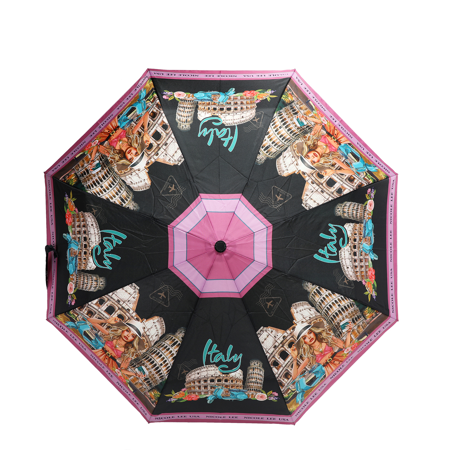 Foto 3 pulgar | Sombrilla de Nailon Nicole Lee Estampado Martha Travels