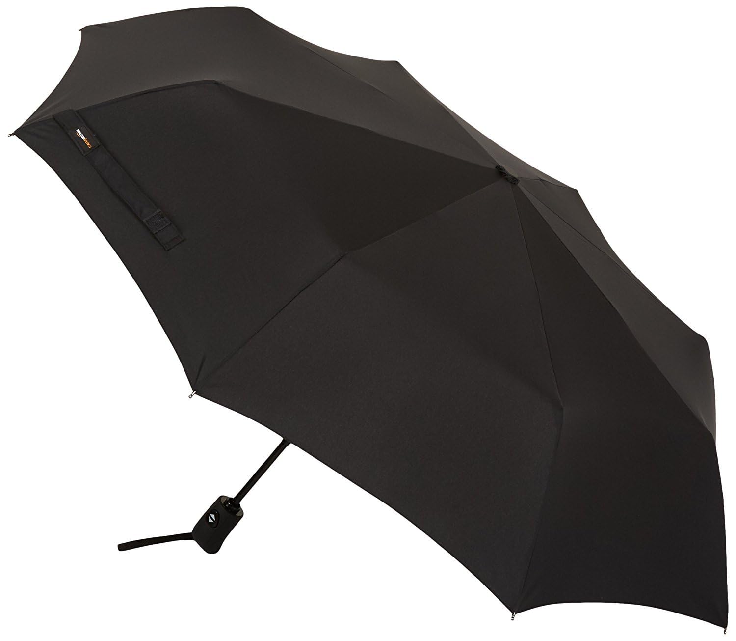 Paraguas De Viaje Amazon Basics Redondo Automático Negro - Venta Internacional.