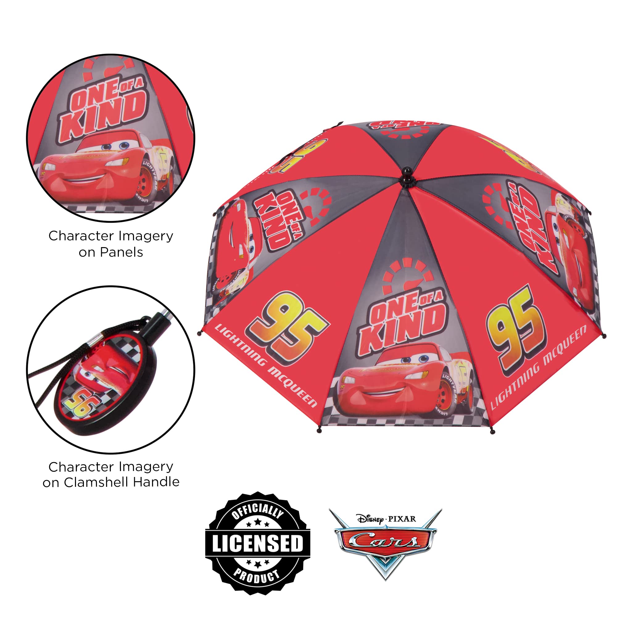 Foto 4 pulgar | Paraguas Disney Little Kids Lightning Mcqueen Mickey Mouse - Venta Internacional.