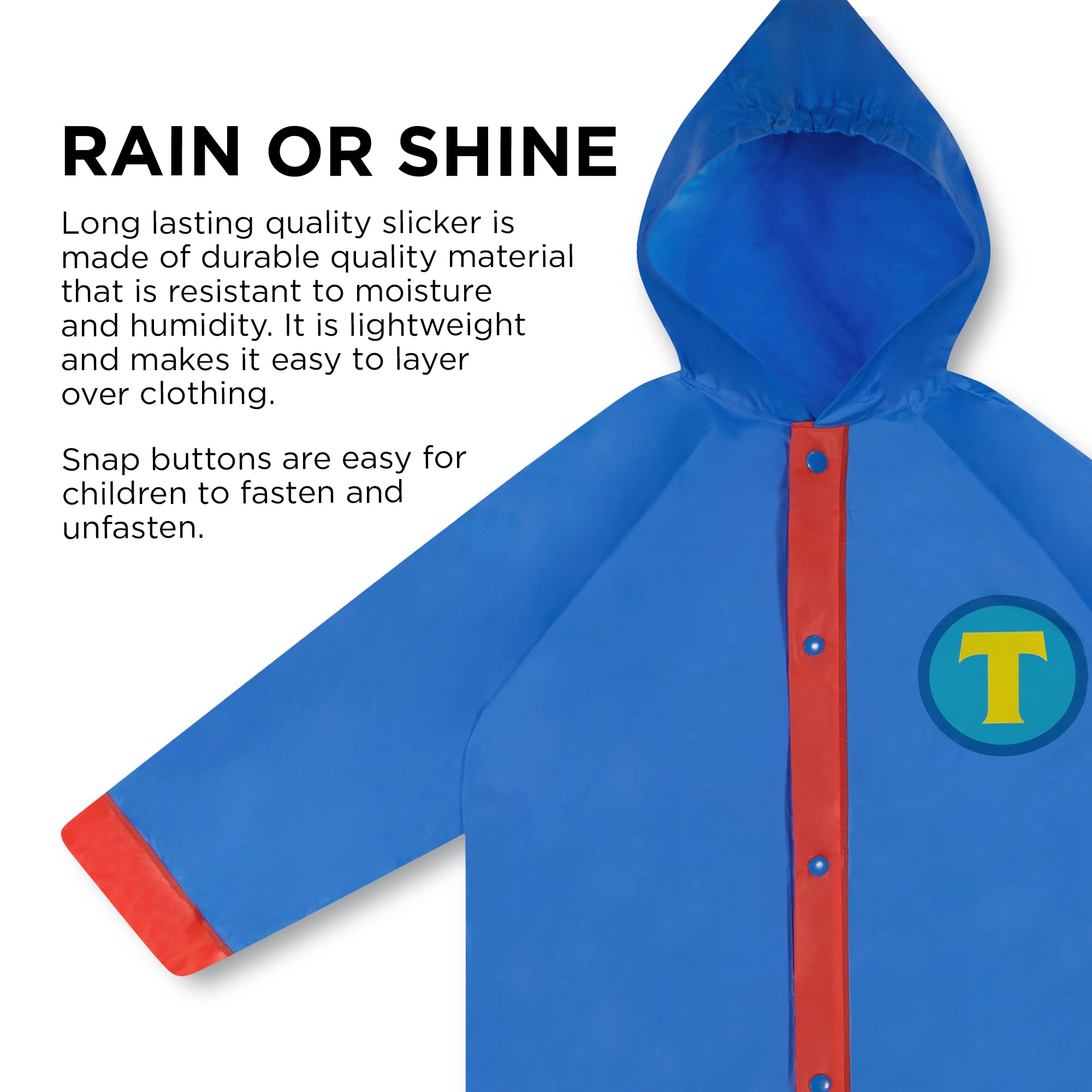 Foto 7 pulgar | Set De Ropa Impermeable Mattel Thomas Para Niños Con Paraguas Y Poncho, 4-5 Años, Azul - Venta Internacional.