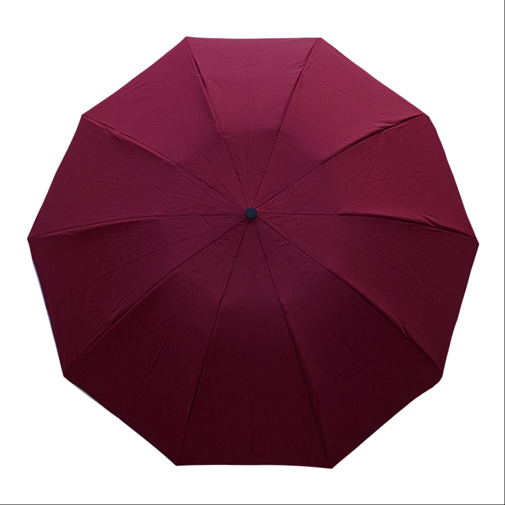 Foto 6 pulgar | Sombrilla Automática Con Protección Uv Y Tela Impermeable De 9 Varillas Rojo