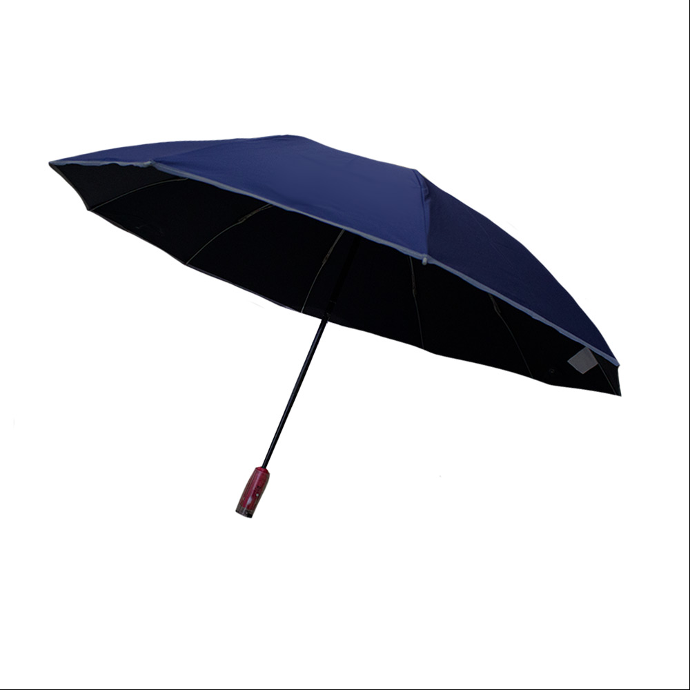 Foto 2 pulgar | Sombrilla Automática Con Protección Uv Y Tela Impermeable De 9 Varillas Azul