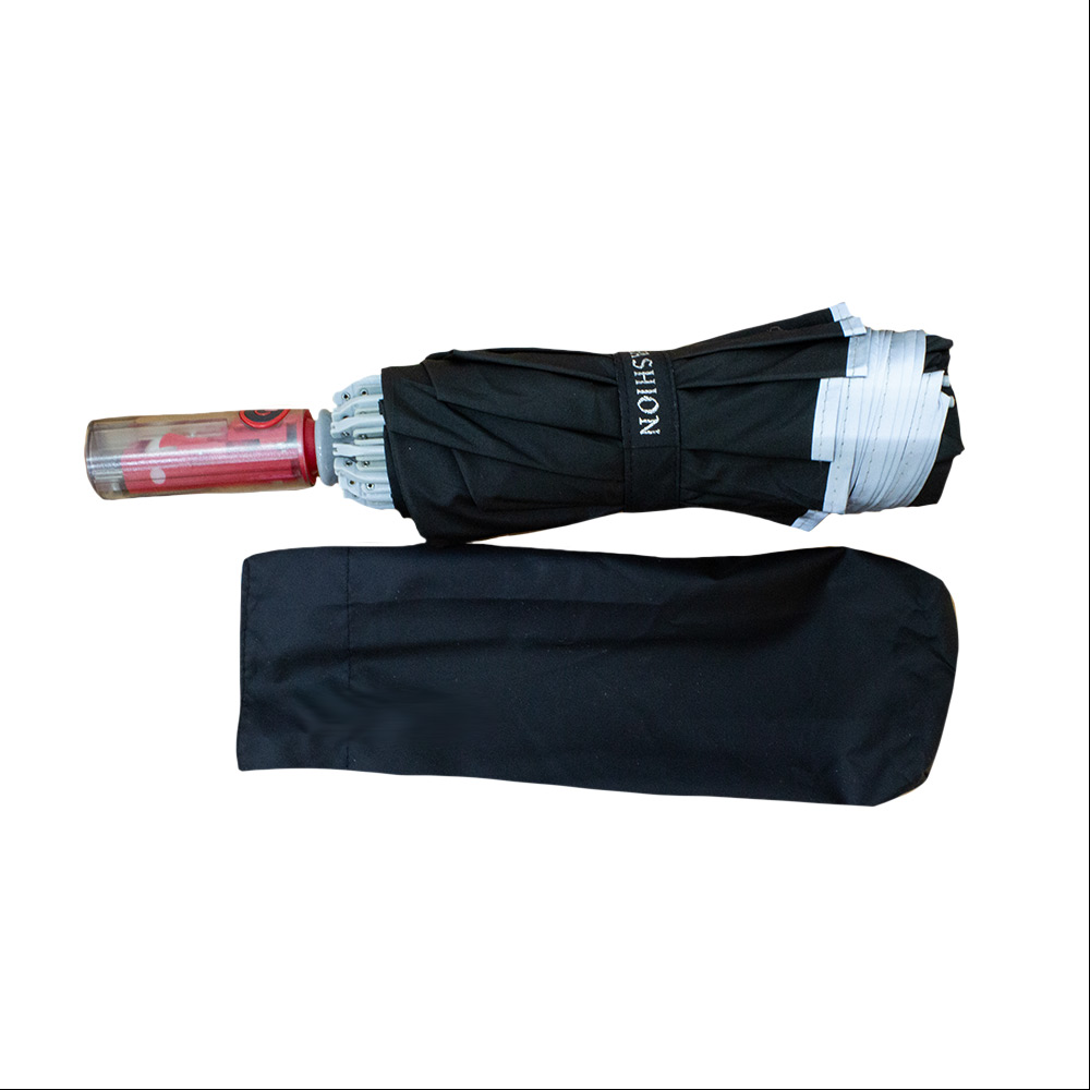 Foto 5 pulgar | Sombrilla Automática Con Protección Uv Y Tela Impermeable De 9 Varillas Negro