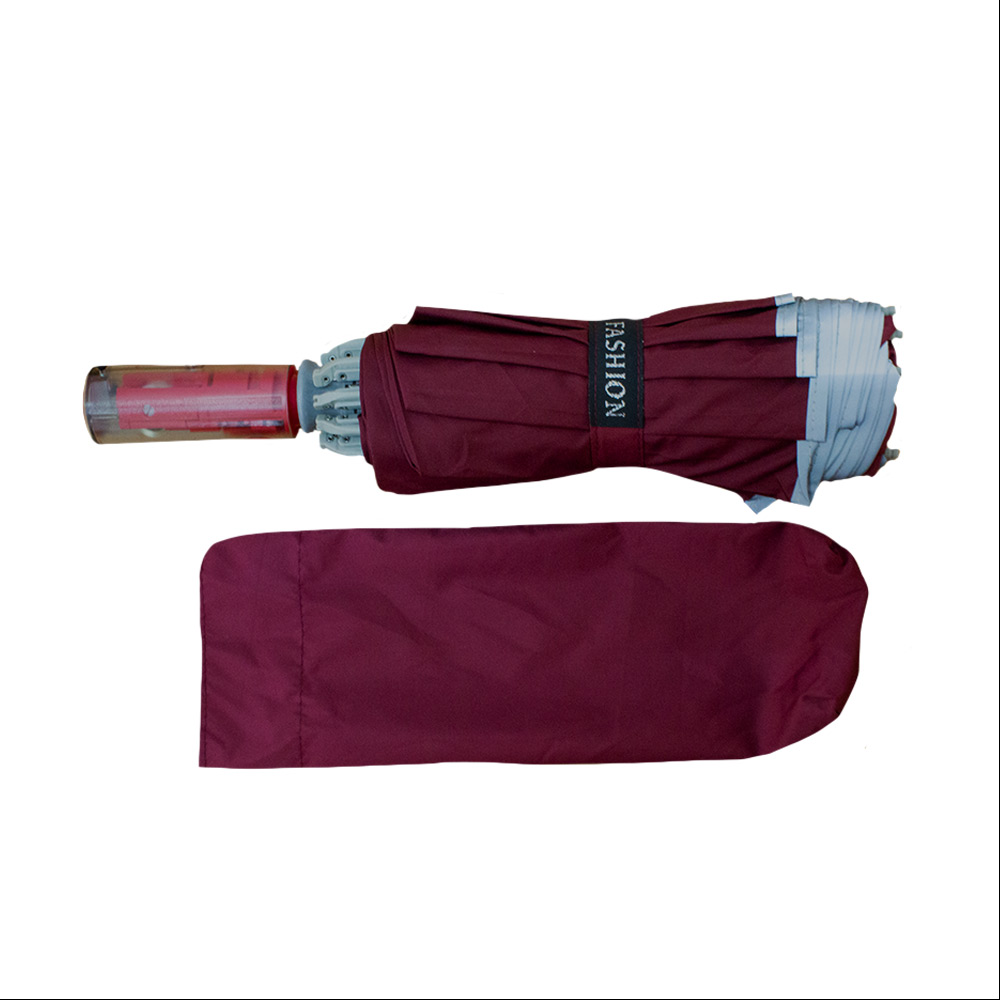 Foto 5 pulgar | Paquete Sombrilla Automática Con Protección Uv Y Tela Impermeable De 9 Varillas 3 Piezas
