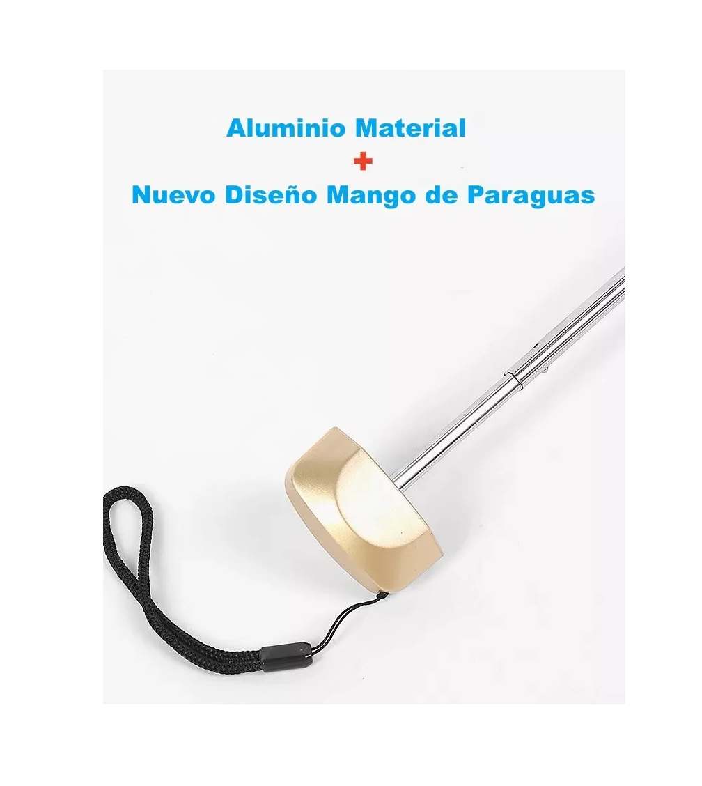 Foto 5 | Sombrilla Paraguas De Bolsillo Resistente Reforzada Anti-uv Rosa