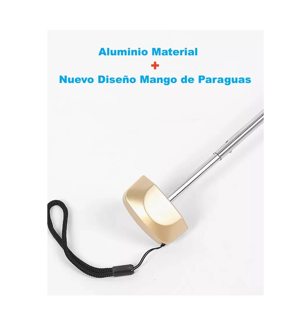 Foto 3 pulgar | Sombrilla Paraguas De Bolsillo Resistente Reforzada Anti-uv Azul