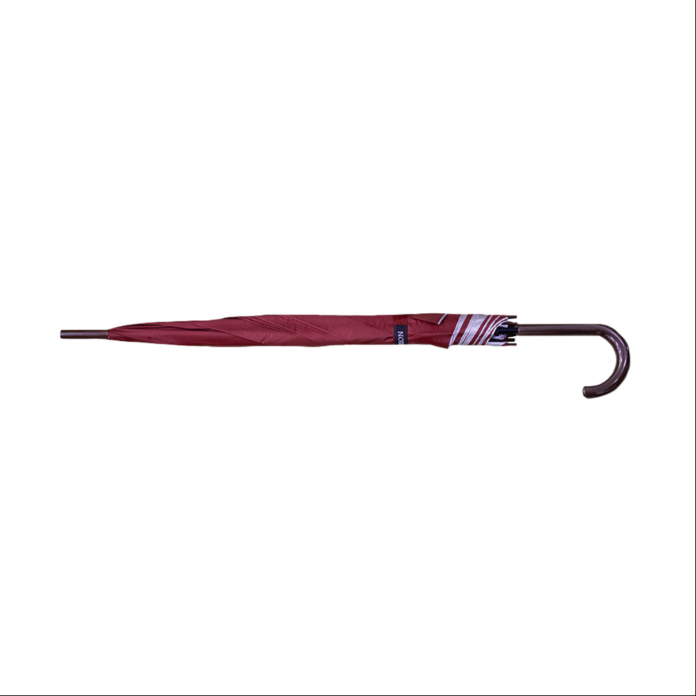 Foto 4 pulgar | Paraguas Tipo Bastón Filtro Uv 8 Varillas Doble Semiautomático Color Vino