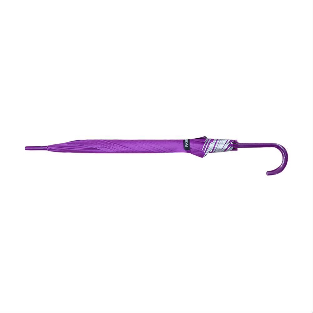 Foto 4 pulgar | Paraguas Tipo Bastón Filtro Uv 8 Varillas Doble Semiautomático Color Morado