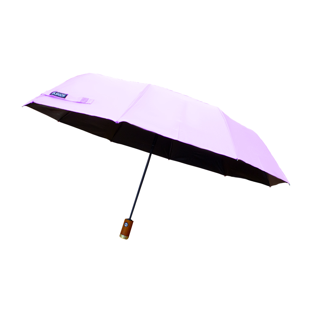 Sombrilla Automática Protección Uv Tela Impermeable 10 Varillas Dobles Resistente Color Lila