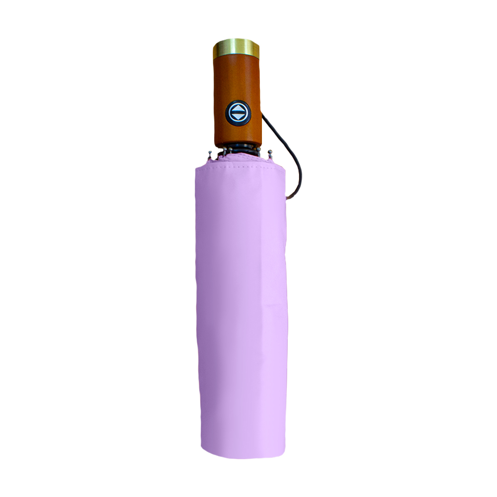 Foto 4 pulgar | Sombrilla Automática Protección Uv Tela Impermeable 10 Varillas Dobles Resistente Color Lila