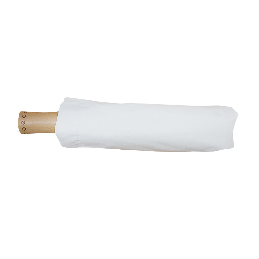 Foto 4 pulgar | Sombrilla Manual De Bolsillo Filtro Uv Reforzado 8 Varillas Dobles Color Blanco