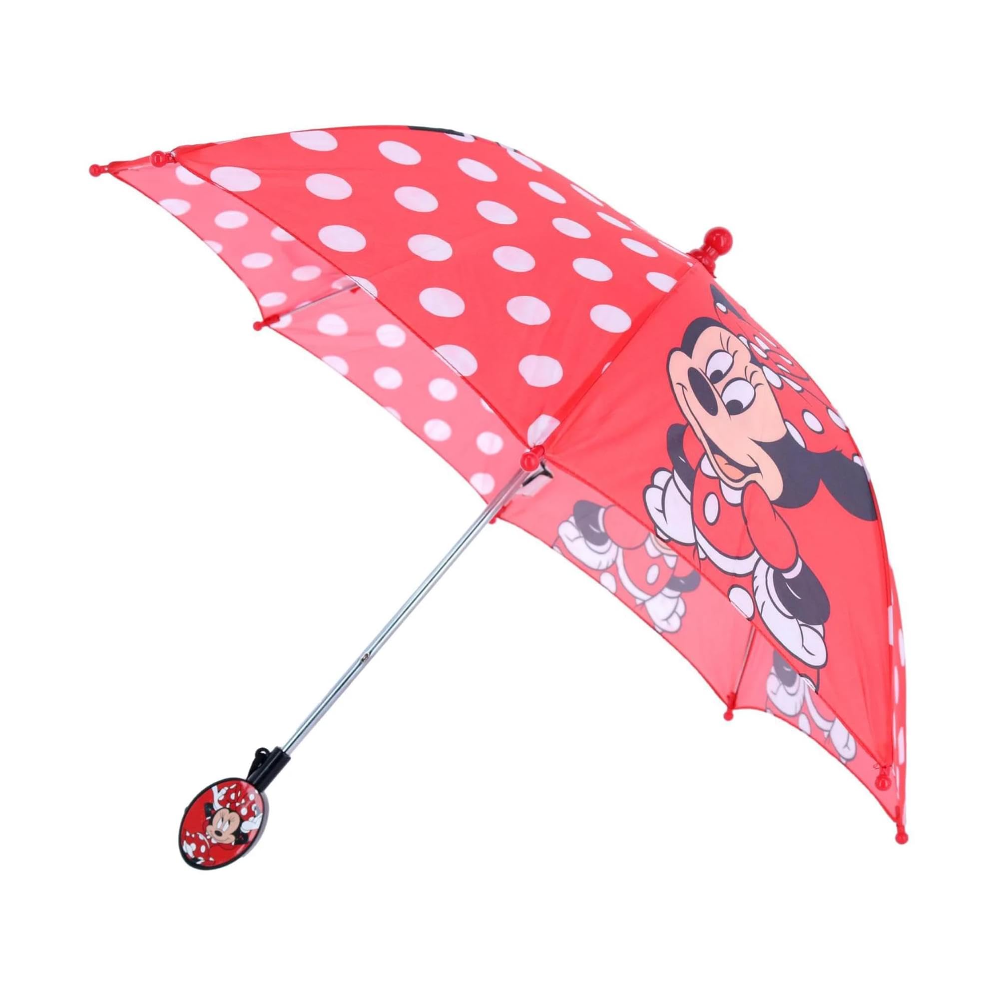 Foto 2 pulgar | Paraguas Minnie Mouse Rojo-Venta Internacional