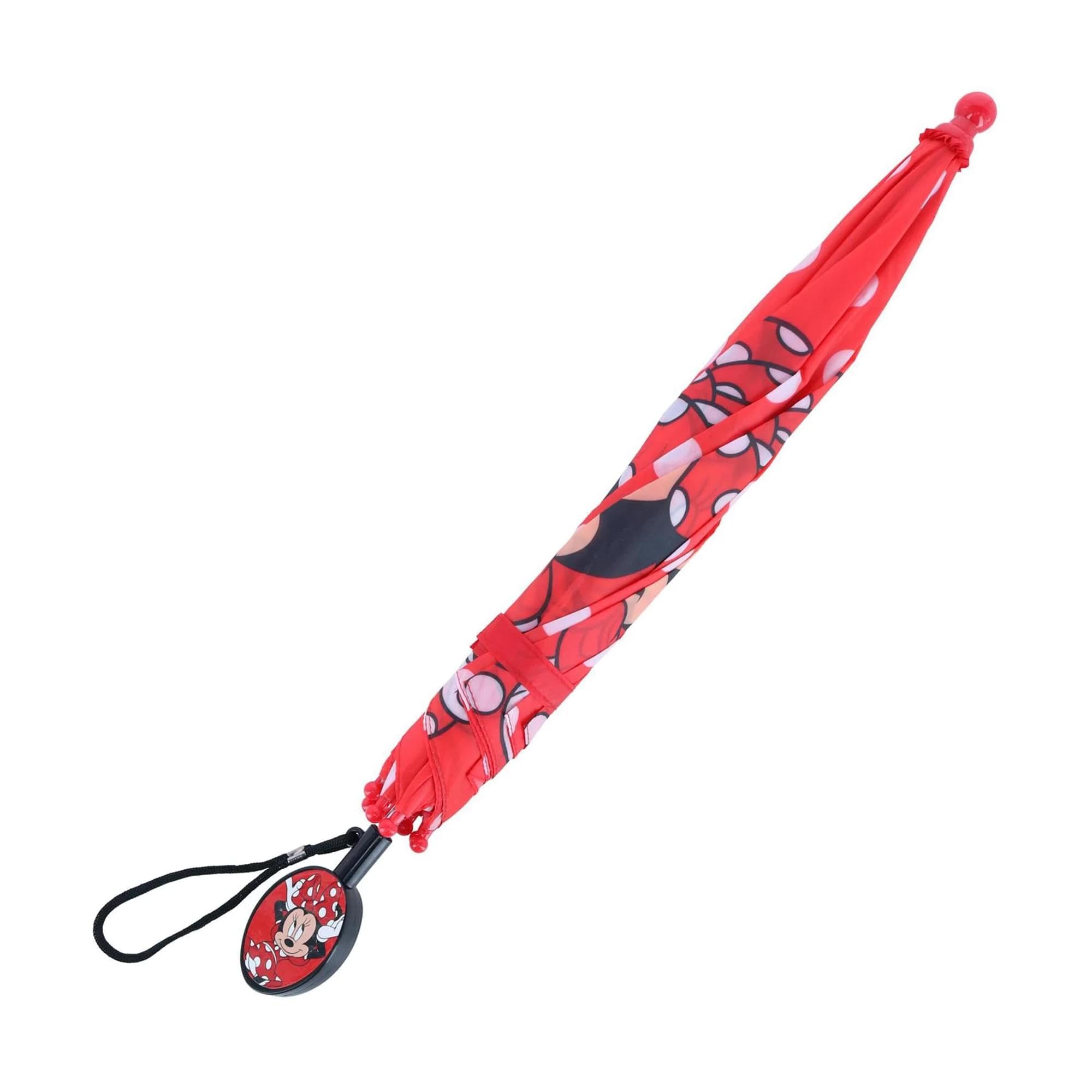 Foto 5 pulgar | Paraguas Minnie Mouse Rojo-Venta Internacional