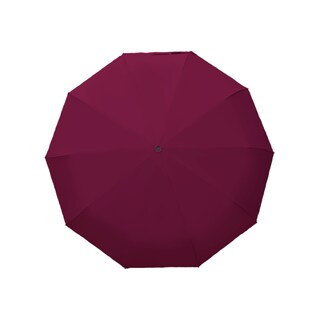 Foto 4 | Sombrilla Manual De Bolsillo Filtro Uv Resistente 10 Varillas Dobles Color Vino