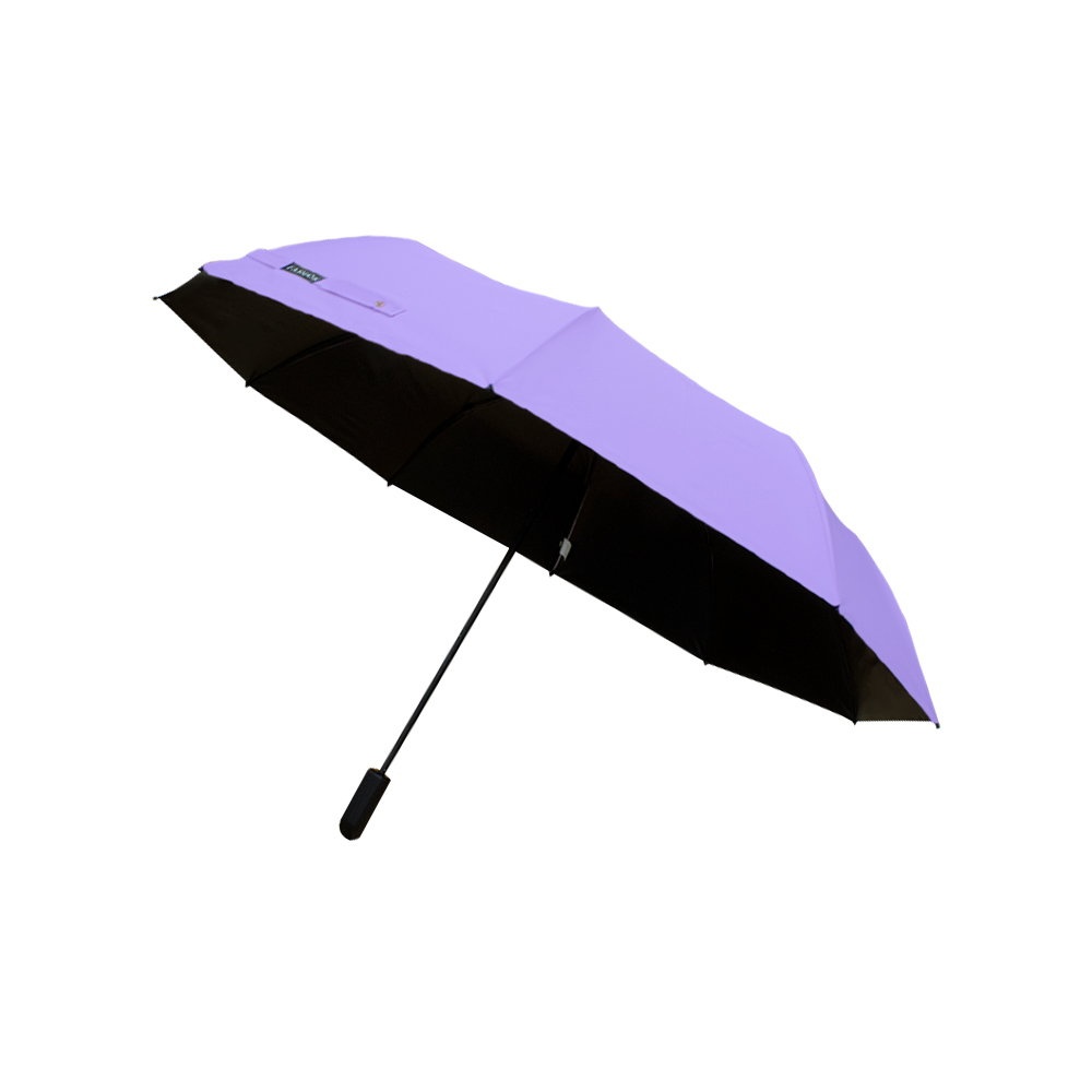 Sombrilla Manual De Bolsillo Filtro Uv Resistente 10 Varillas Dobles Color Morado
