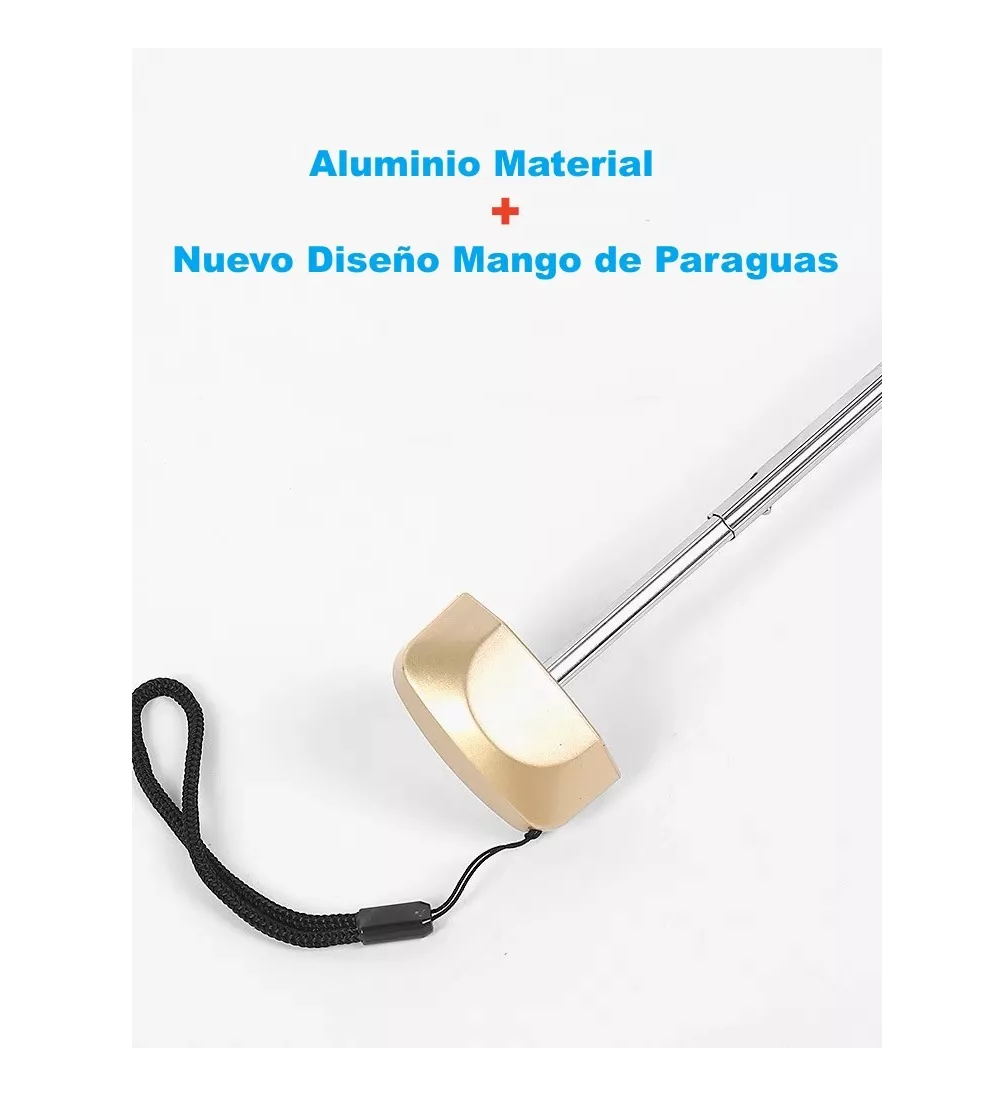 Foto 5 pulgar | Sombrilla Paraguas Belug De Bolsillo Resistente Reforzada Anti-uv Negro