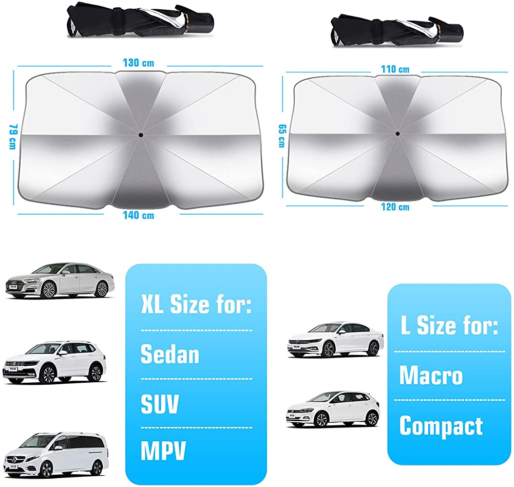 Foto 6 pulgar | Sombrilla Reflectante Plegable Jieyou Para Coche, 120 X 65 Cm - Venta Internacional.