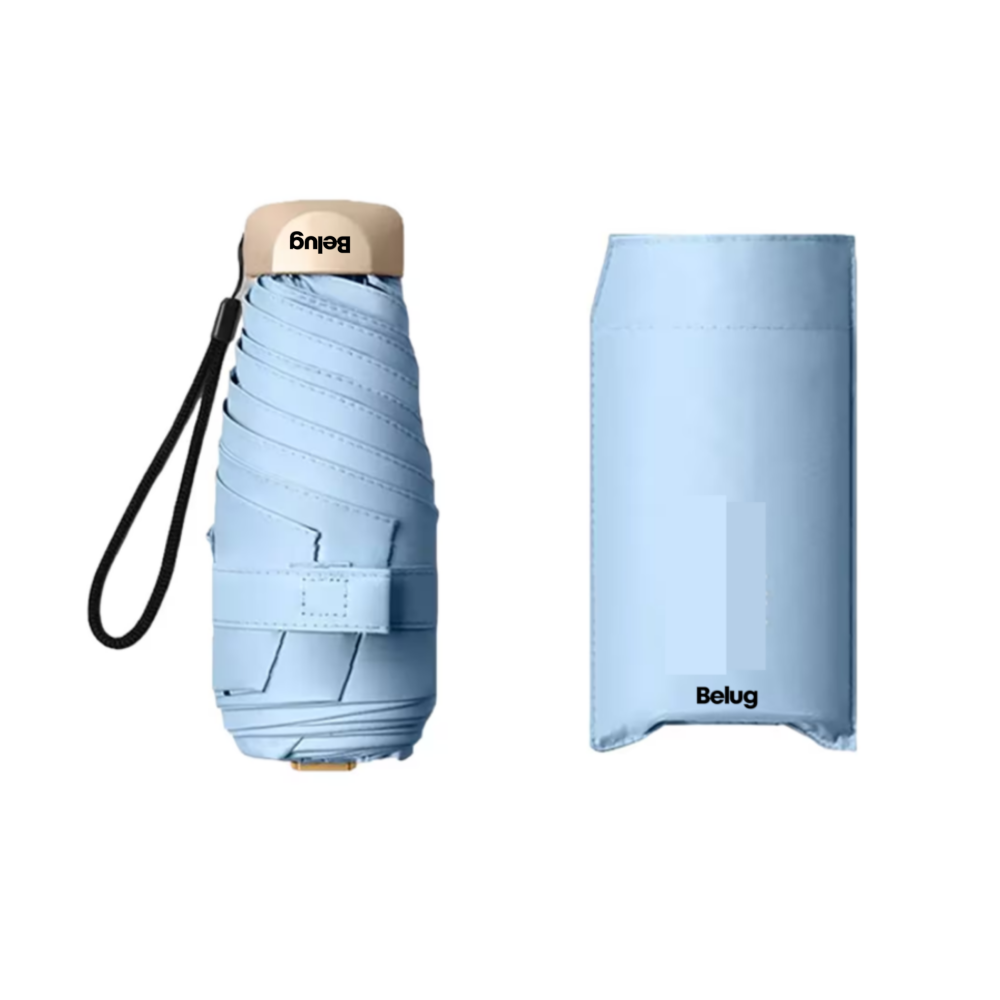 Sombrilla Paraguas De Bolsillo Resistente Reforzada Anti-uv Belug,  Azul