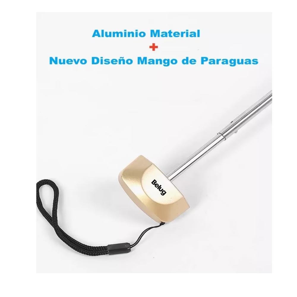 Foto 3 pulgar | Sombrilla Paraguas De Bolsillo Resistente Reforzada Anti-uv Belug,  Azul