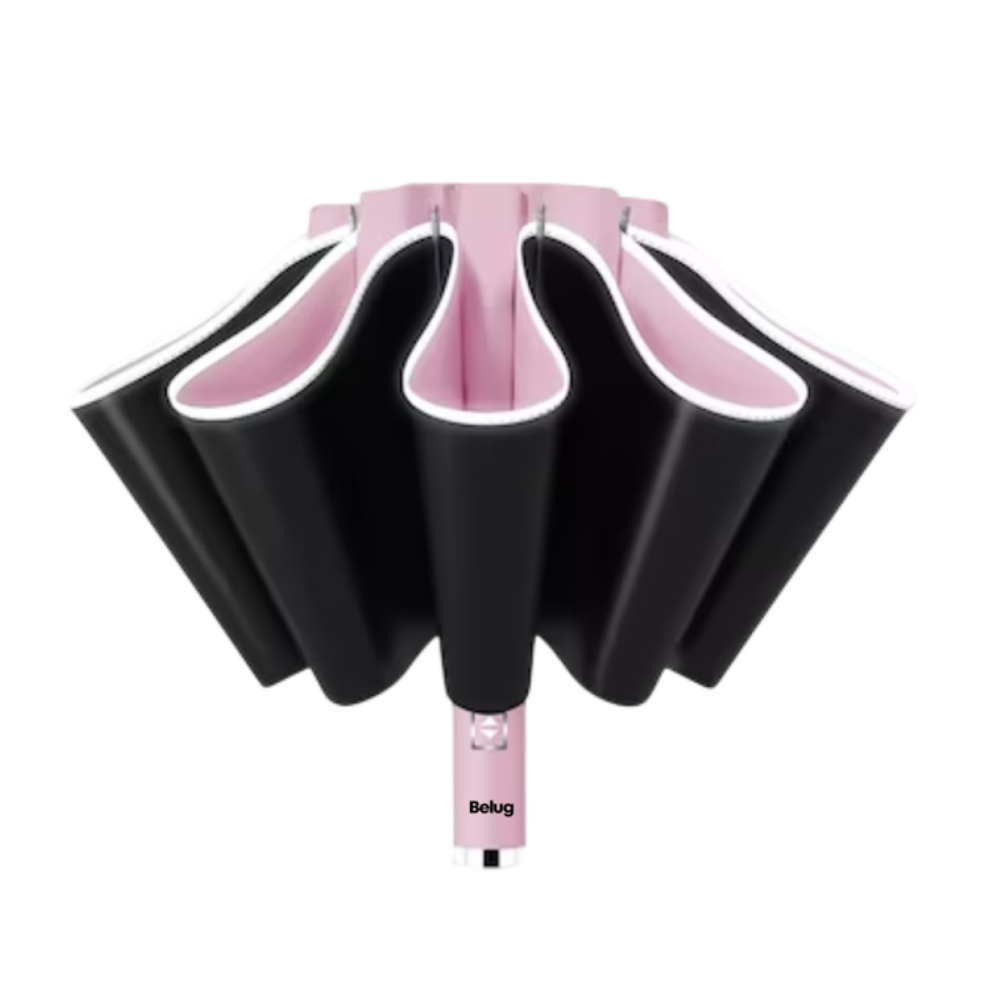 Foto 1 | Paraguas Automático Extra Grande 105 Cm Reforzado 10 Varillas Belug,  Rosa/negro