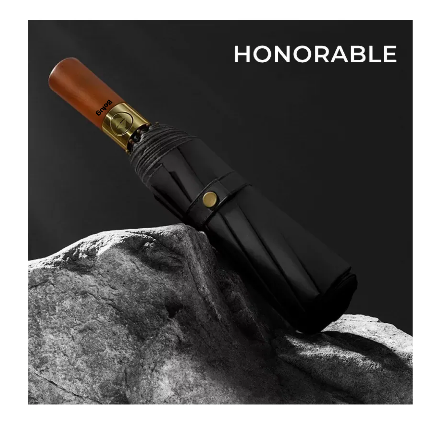 Foto 4 pulgar | Paraguas Sombrilla Grande Plegable Para Auto Regalos Para Hombre Belug, Negro