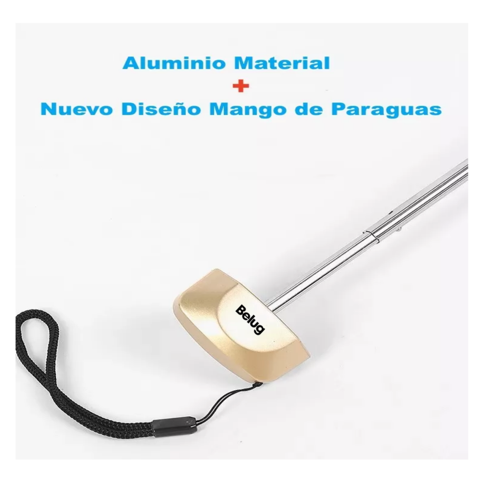 Foto 6 pulgar | Sombrilla Paraguas De Bolsillo Resistente Reforzada Anti-uv Belug, Rosa