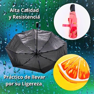 Foto 4 | Paraguas Sombrilla De Frutas Portátiles Con Botón Resistente Sandia