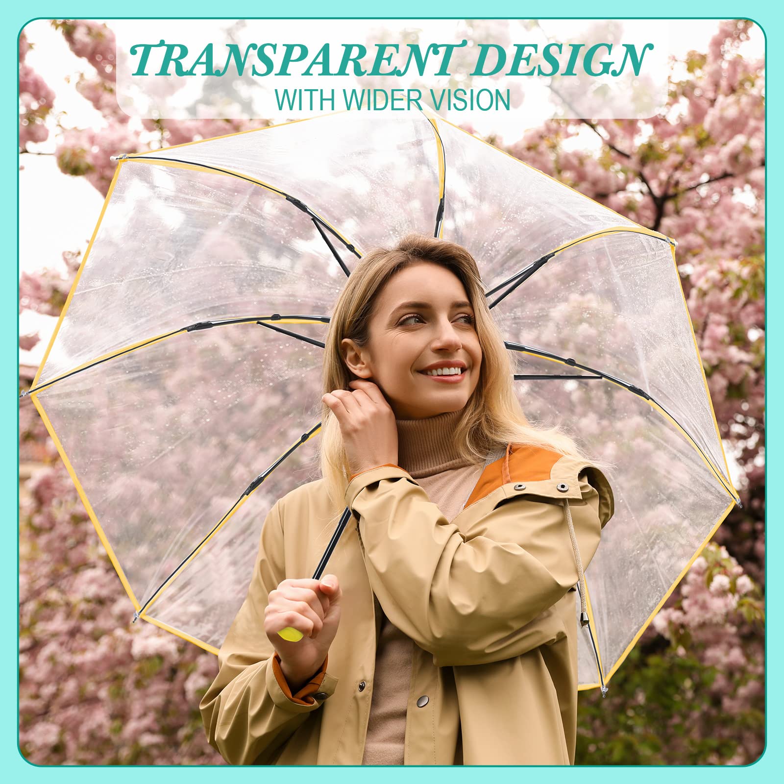 Foto 4 pulgar | Paraguas Plegable Sanwuta Transparente Completamente Automático X12 - Venta Internacional.