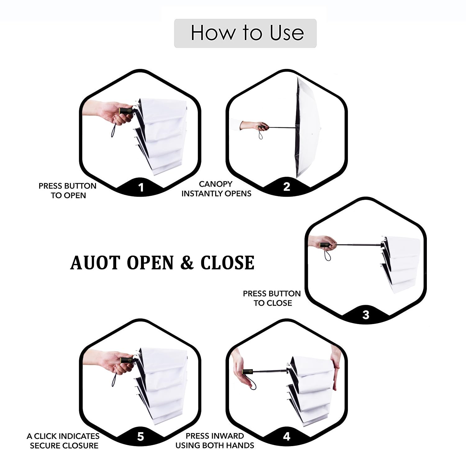 Foto 7 pulgar | Paraguas Cuby Uv, Compacta, Plegable, De Viaje, Se Abre Y Cierra Automáticamente - Venta Internacional.
